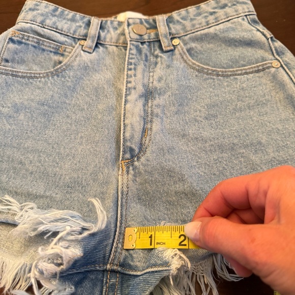 ABRAND HIGH RELAXED SHORT ESMERALDA LIGHT BLUE Size 24 - Picture 6 of 9